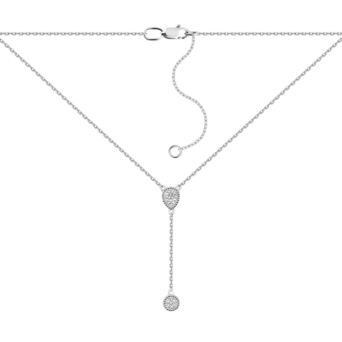 Золоте кольє з діамантами. Артикул UG5ЗК6010/1