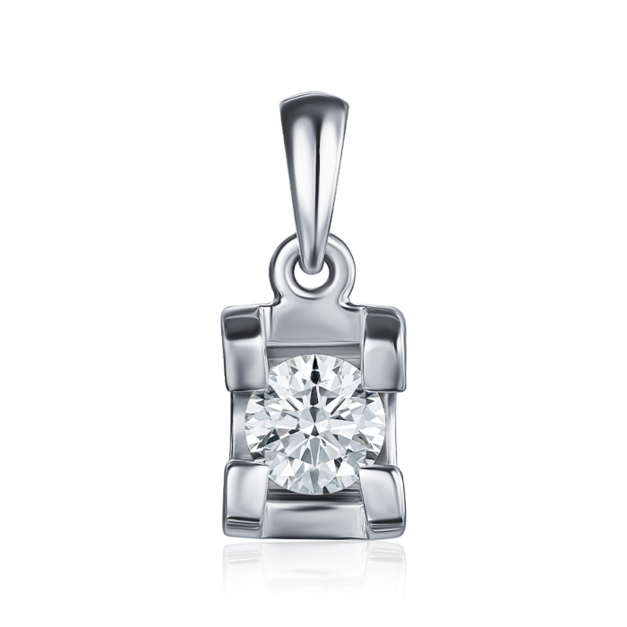 Золота підвіска з діамантом. Артикул 560116/02/1/8312