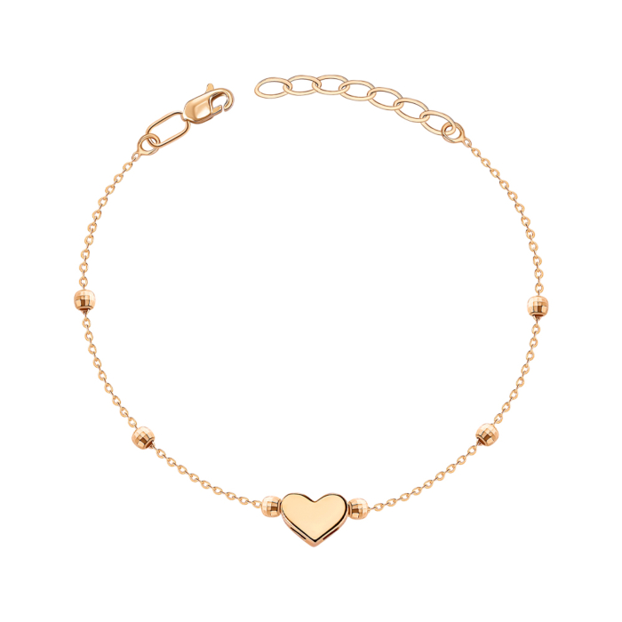 Золотий браслет Серденько без вставки 07126/01/0