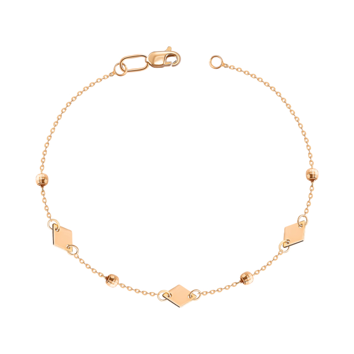 Золотой браслет без вставки. Артикул 07226/01/0