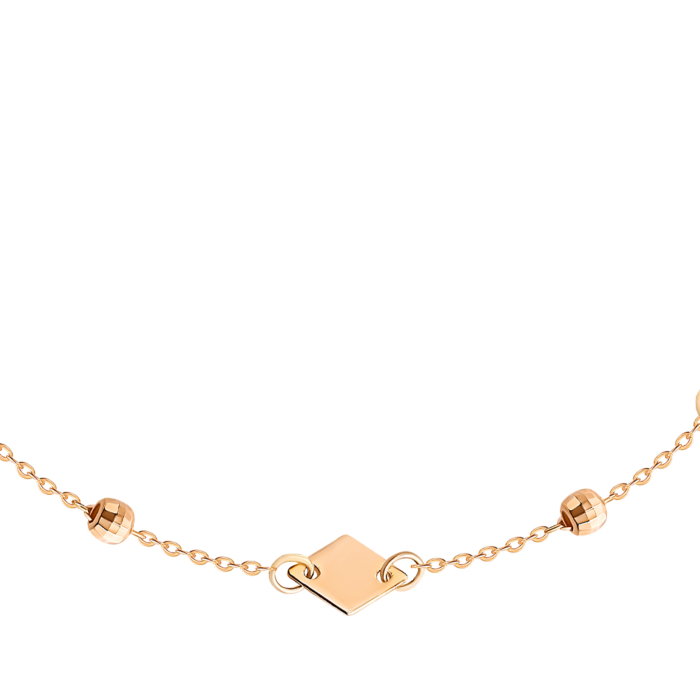 Золотой браслет без вставки. Артикул 07226/01/0