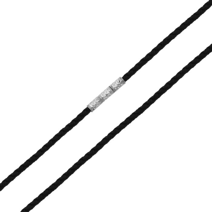 Ювелірний шнурок зі срібним замком. Артикул UG56250