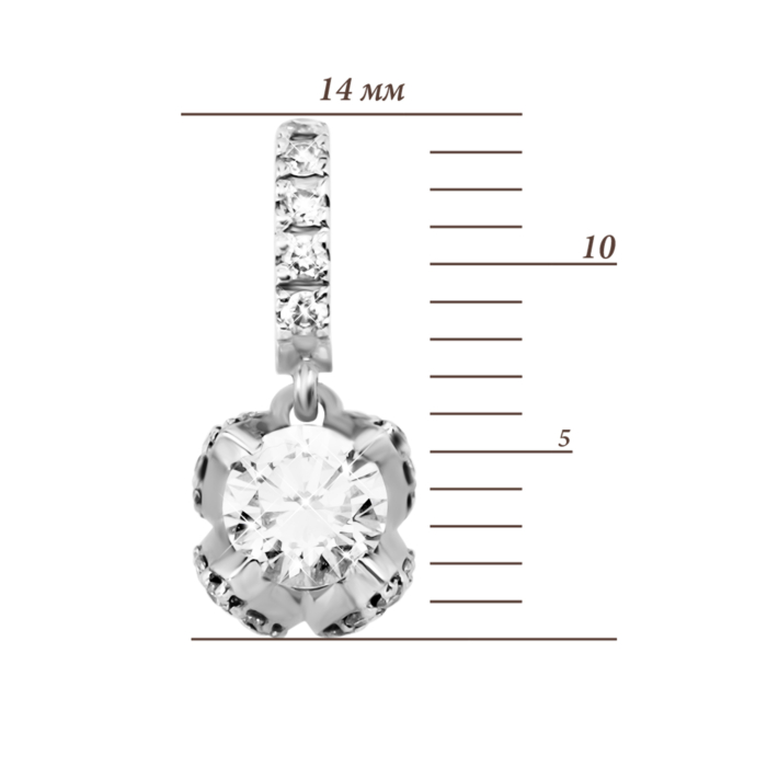 Золота підвіска з діамантами. Артикул UG5П628/1