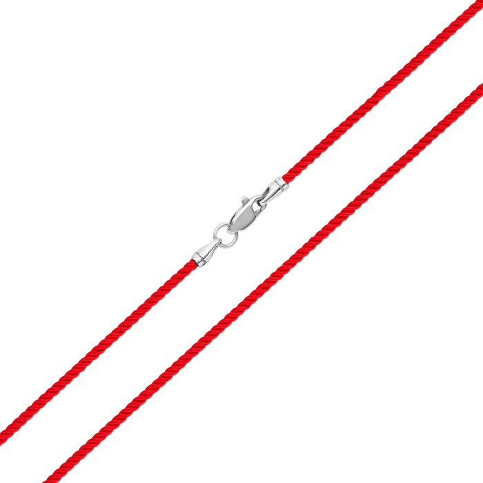 Ювелірний шнурок зі срібним замком. Артикул UG56405