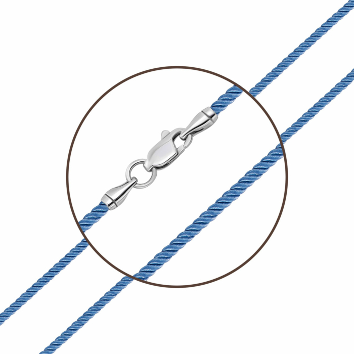 Ювелірний шнурок зі срібним замком. Артикул UG56419