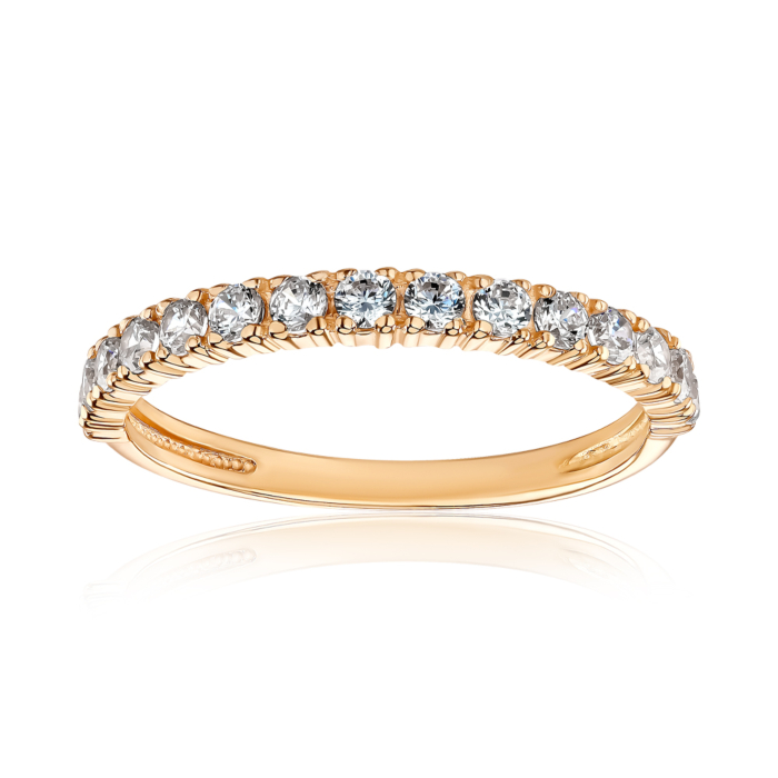 Каблучка з червоного золота з фіанітами Tesori Zirconia 13346/01/0/4191