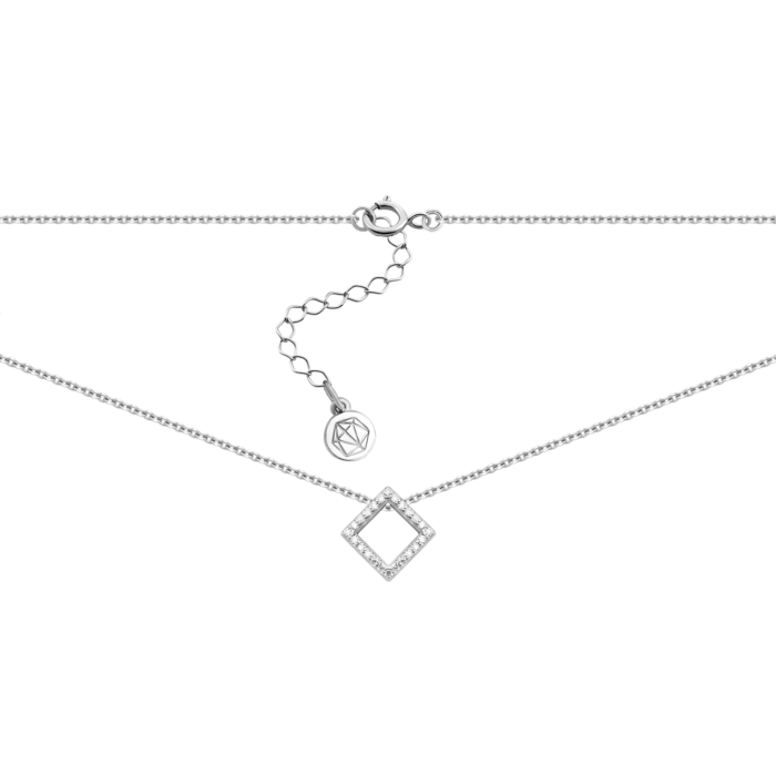 Серебряное колье с фианитами. Артикул UG56433_45