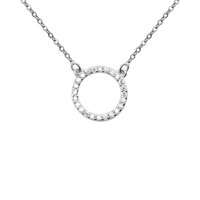 Серебряное колье с фианитами. Артикул UG56503_45