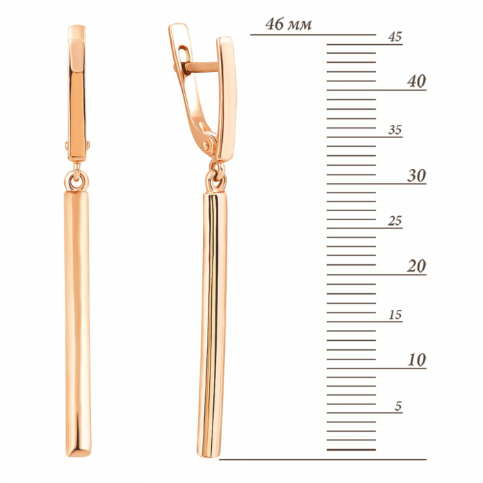 Золотые серьги-подвески. Артикул UG5СБ657и