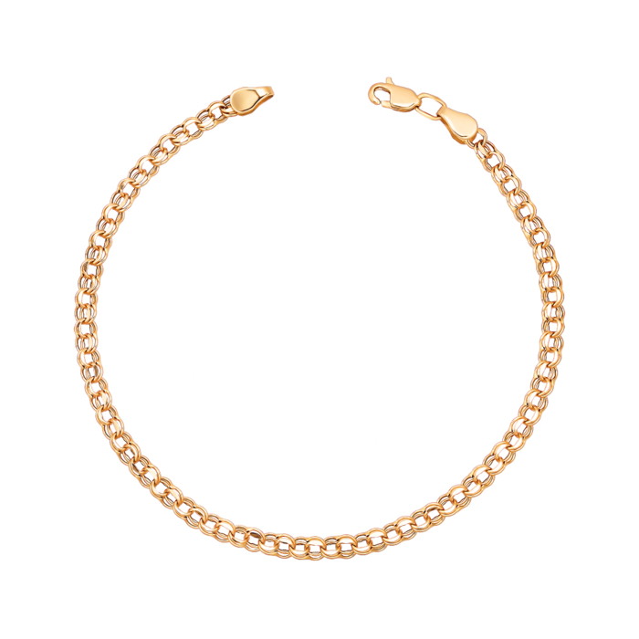 Золотий браслет з алмазною гранню. Артикул 07066-5-3/01 (07017)