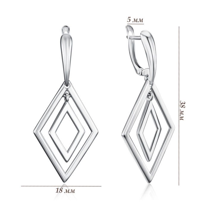 Срібні сережки 22166/12/1