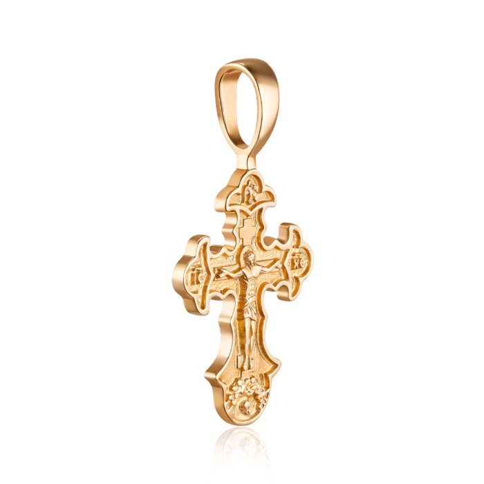 Золотий хрестик. Розп'яття Христове. Артикул 31366