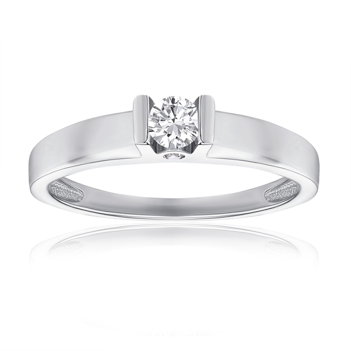 Золота каблучка з діамантами. Артикул 52466/3.5б