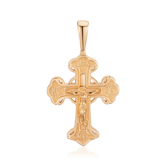 Золотий хрестик. Розп'яття Христове. Артикул 31186