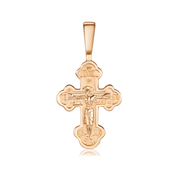 Золотий хрестик. Розп'яття Христове. Артикул 31386