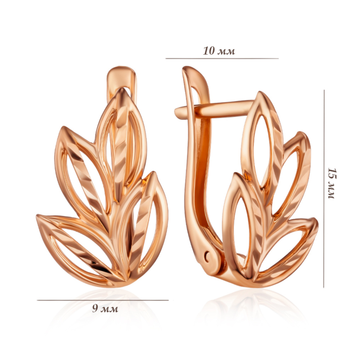 Золотые серьги. Артикул 22096/01/2