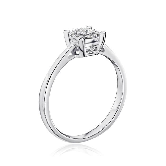 Золота каблучка з діамантами 500017/02/1/9594