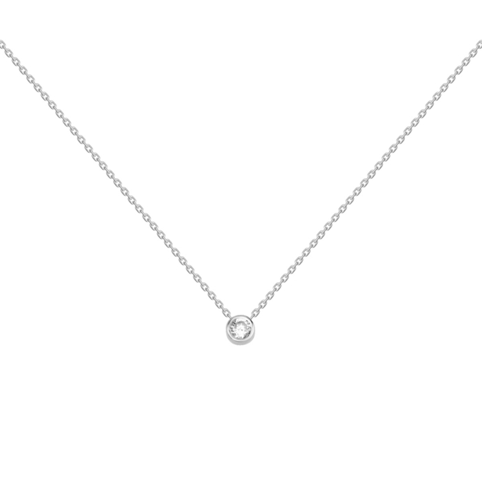 Золотое колье с бриллиантом. Артикул UG57111632202