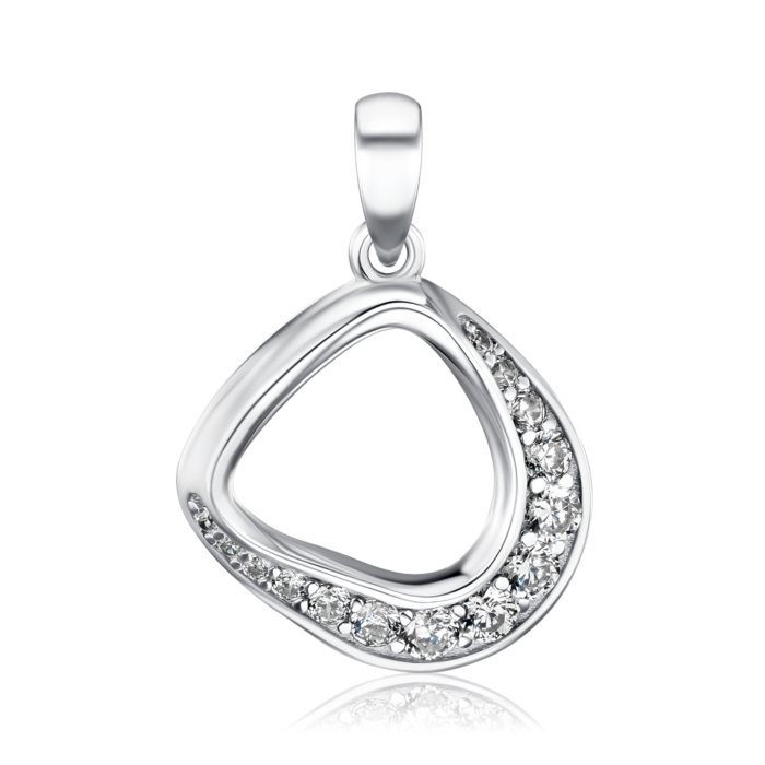 Серебряная подвеска с фианитами 35917/12/1/150