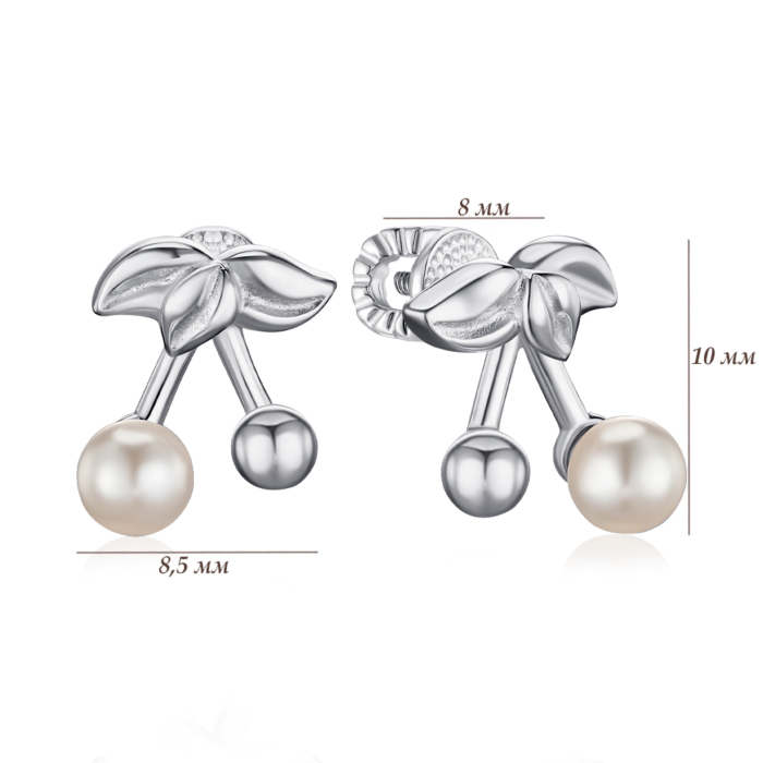 Срібні сережки-пусети