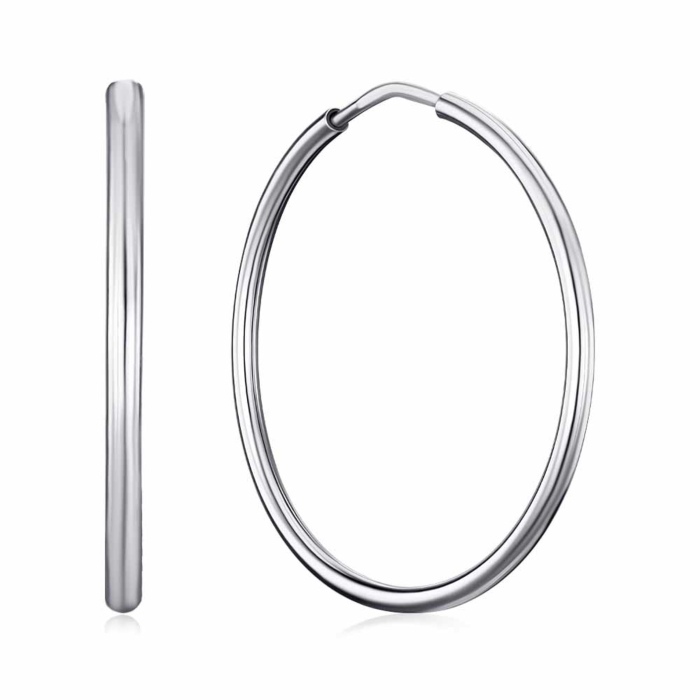 Серебряные серьги-конго с20811/3