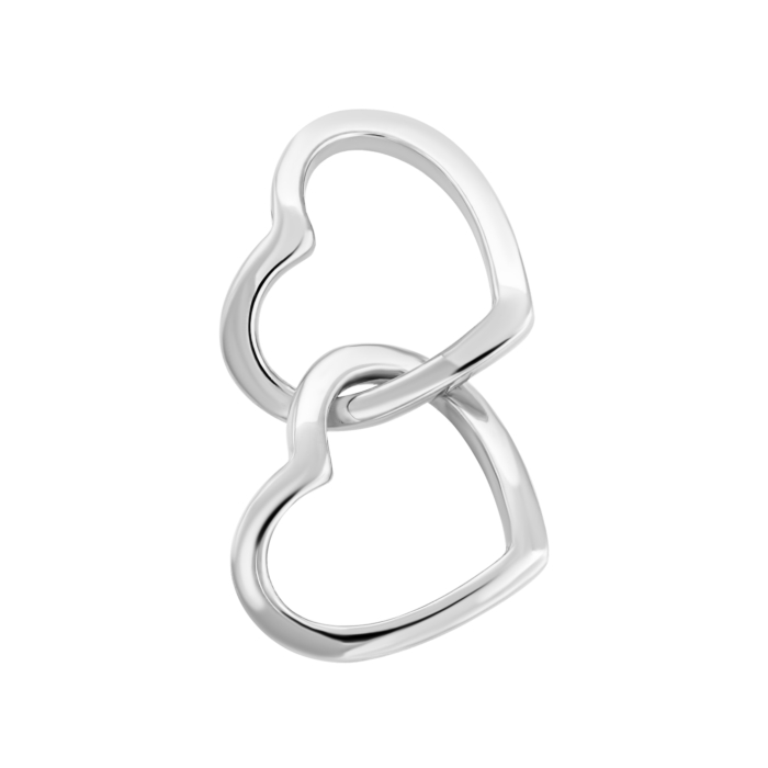 Золота підвіска Серця. Артикул UG5ПБ724(зв)Б