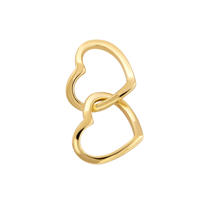 Золота підвіска Серце. Артикул UG5ПБ724(зв)Л