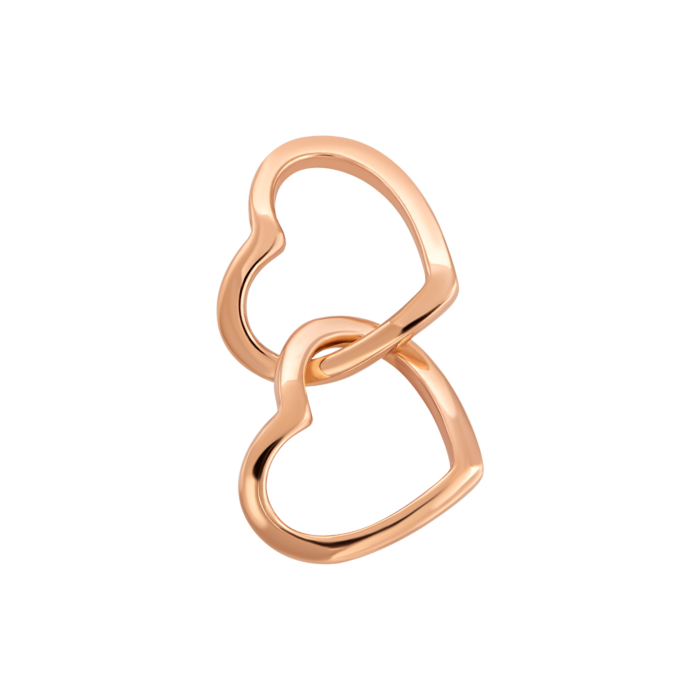 Золота підвіска Серце. Артикул UG5ПБ724(зв)