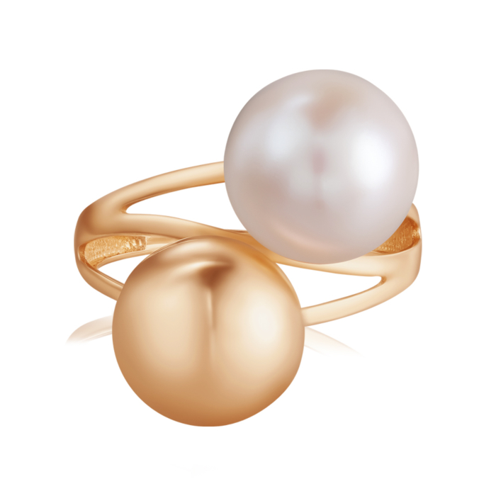 Золотое кольцо с жемчугом. Артикул 13827/01/0/1926