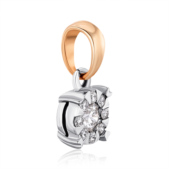 Золота підвіска з діамантами. Артикул 52927/14/1/9594