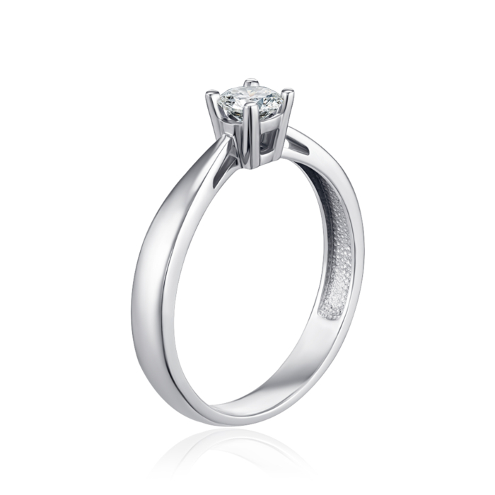 Золотое кольцо с бриллиантом. Артикул 53537/02/1/8312