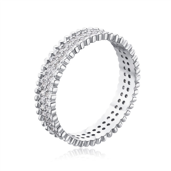 Золотое кольцо с бриллиантами. Артикул 800047/02/1/9023