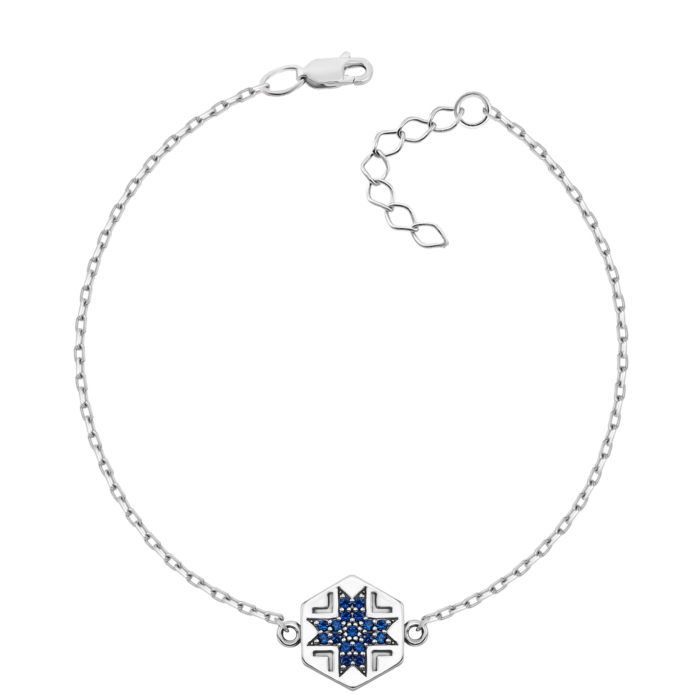 Срібний браслет з фіанітами. Артикул UG575282c*