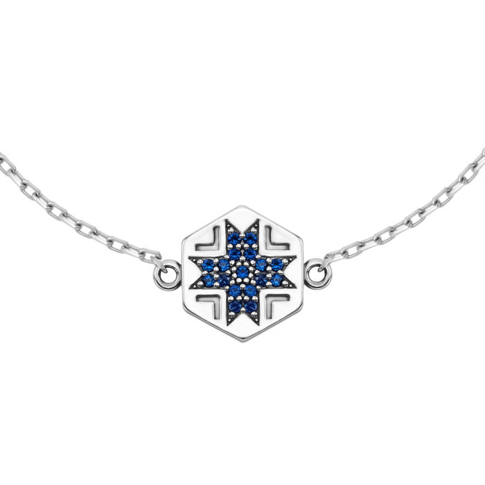 Срібний браслет з фіанітами. Артикул UG575282c*