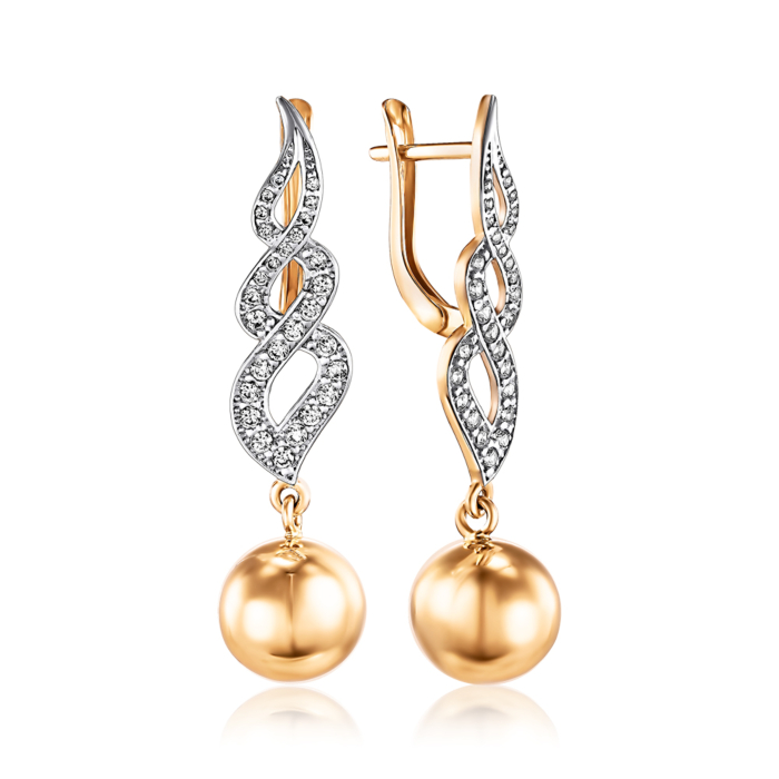 Золотые серьги. Артикул 22267/01/1/698