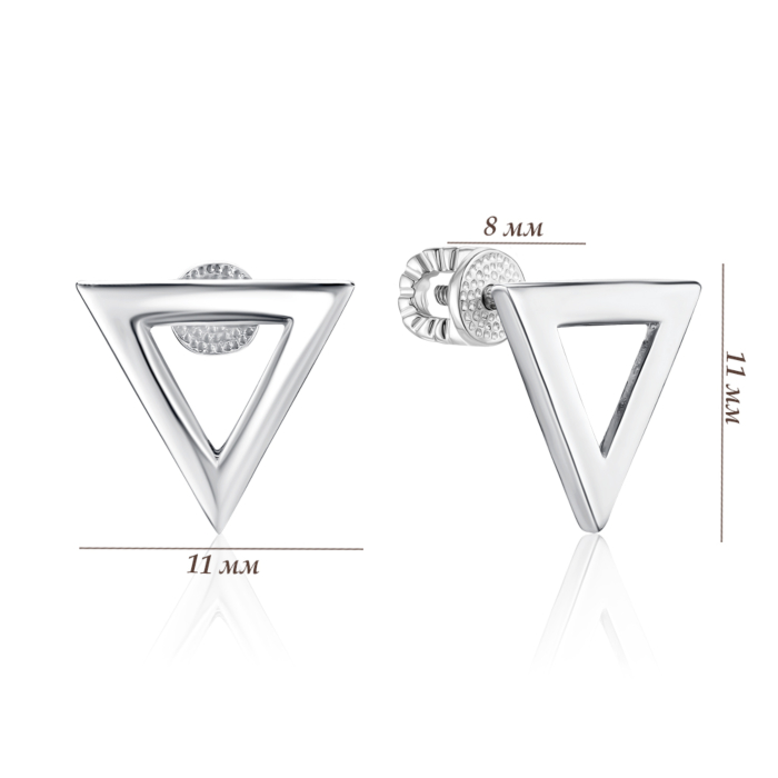 Серебряные серьги 40477/12/1