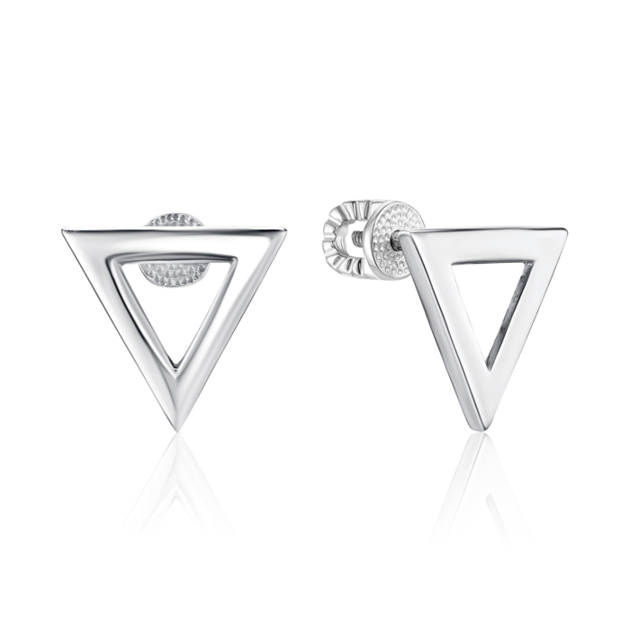 Серебряные серьги 40477/12/1