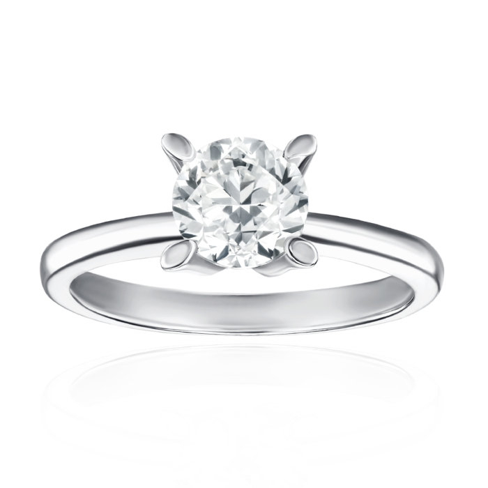 Золота каблучка з діамантом. Артикул 53187/02/1/8217