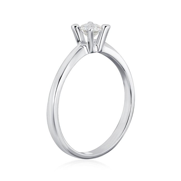 Золотое кольцо с бриллиантом. Артикул 53187/02/1/9220