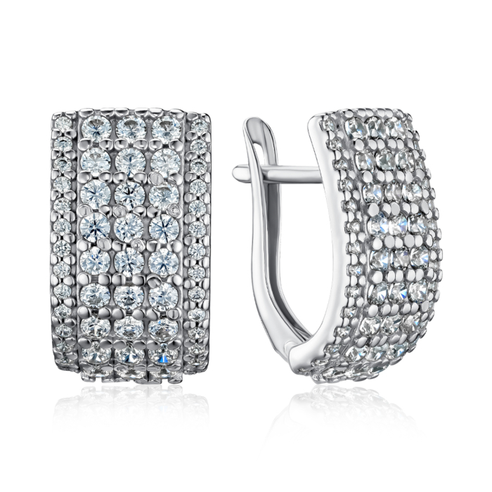 Срібні сережки. Артикул 40497/12/1/73