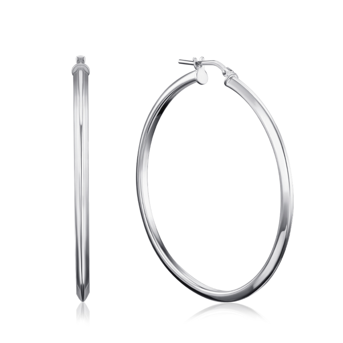 Срібні сережки-конго. Артикул OF036-0040-E/12