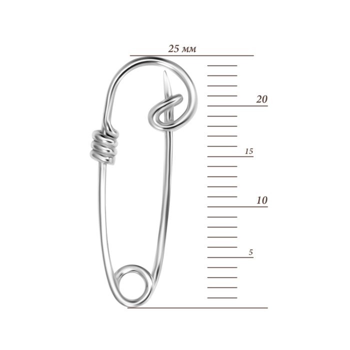 Срібна булавка. Артикул UG58043