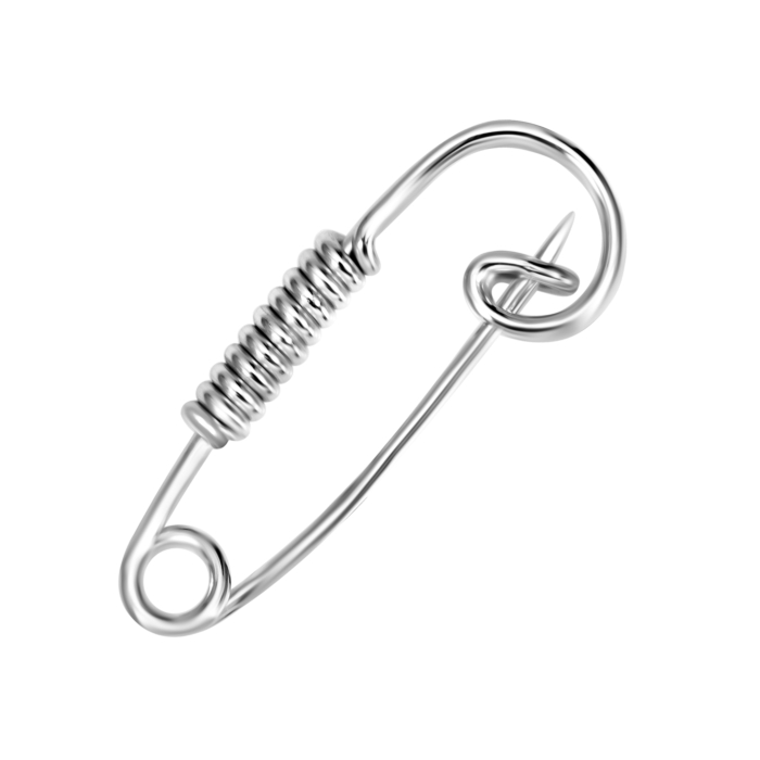 Срібна булавка. Артикул UG58043_1