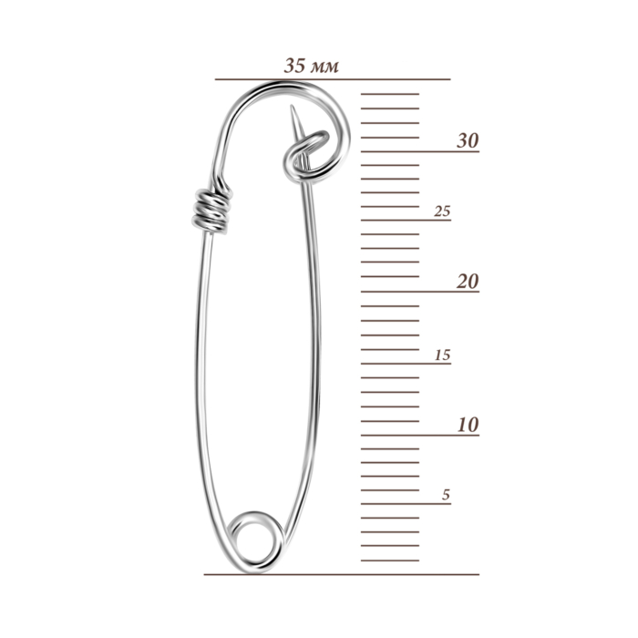 Срібна булавка. Артикул UG58043_3