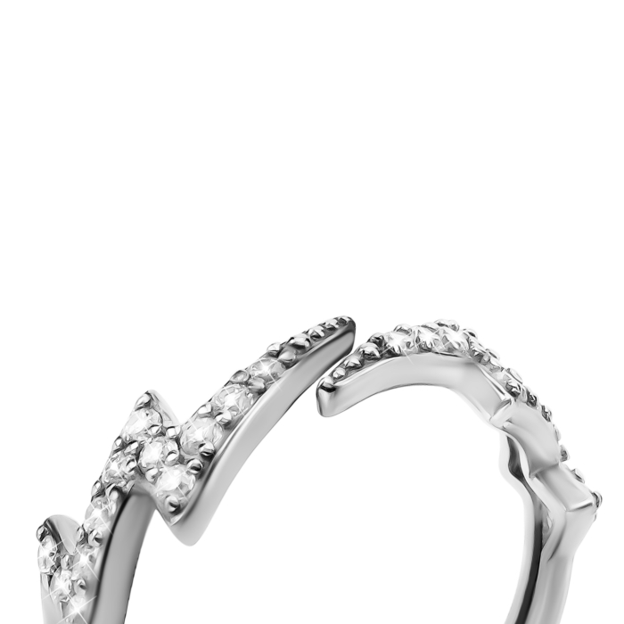 Серебряное кольцо с фианитами. Артикул UG581714б