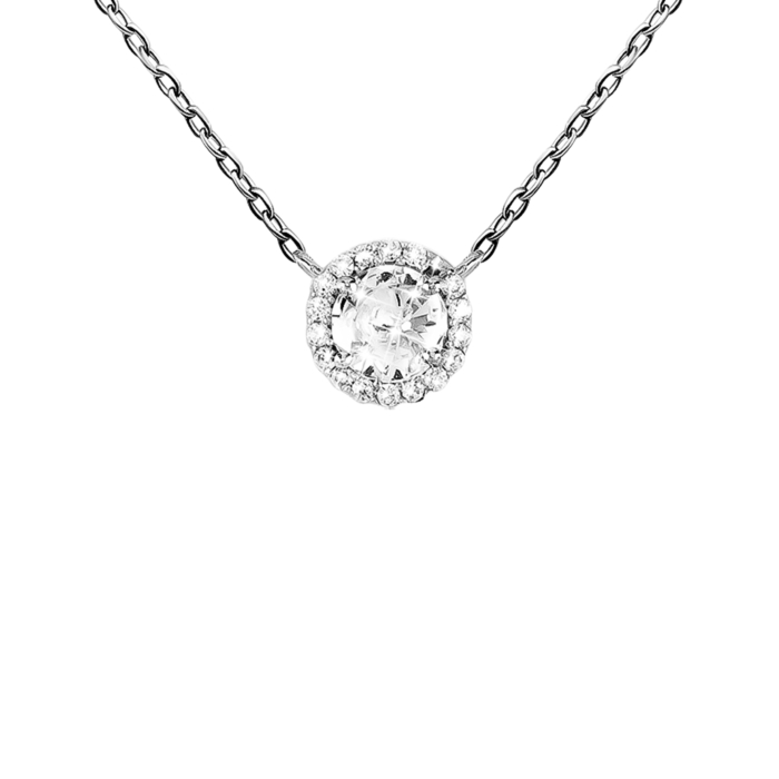 Серебряное колье с фианитами. Артикул UG58178р-CZ