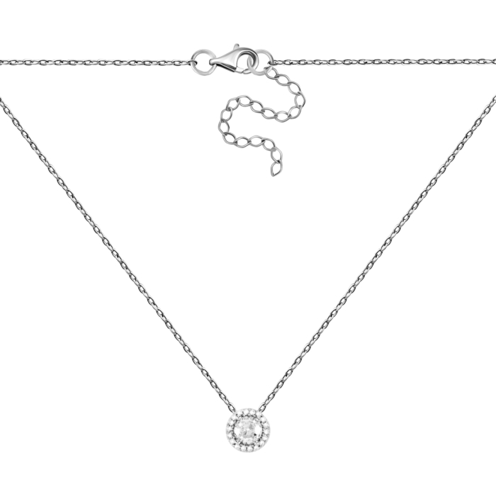 Серебряное колье с фианитами. Артикул UG58179р-CZ