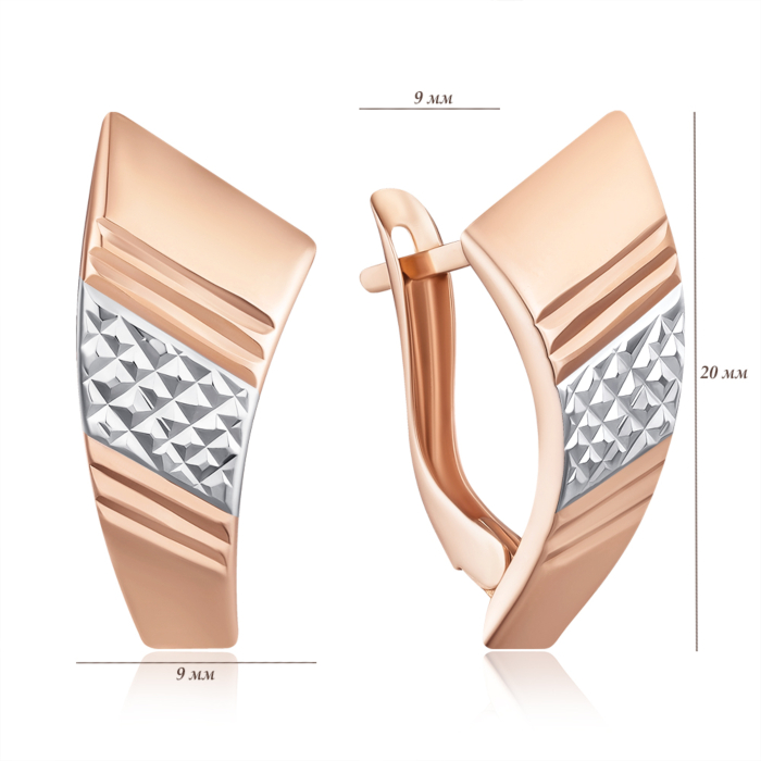 Золотые серьги. Артикул 02918-6/01/3