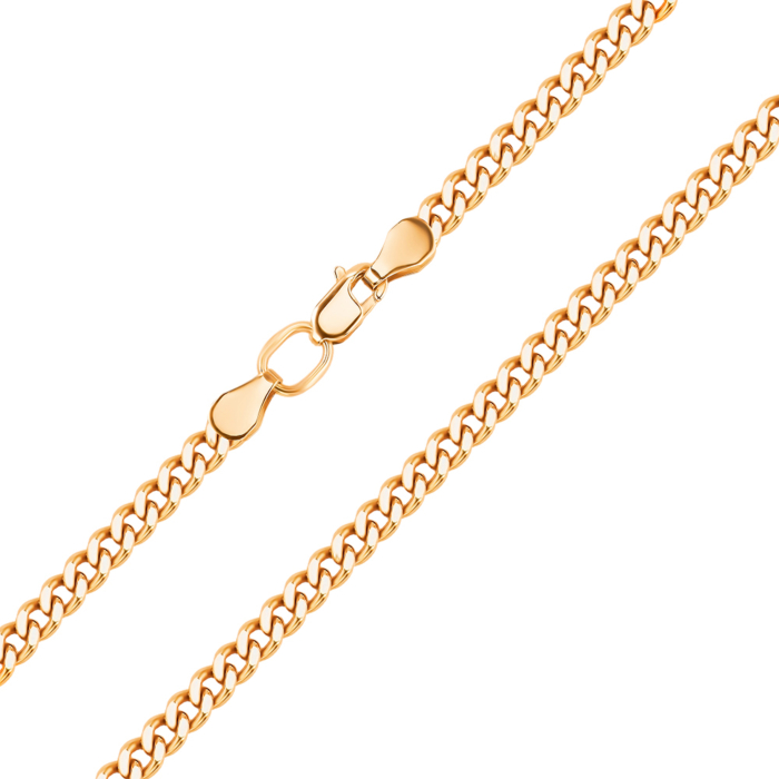 Золотий ланцюжок без вставки. Артикул 66938-18.5-3/01