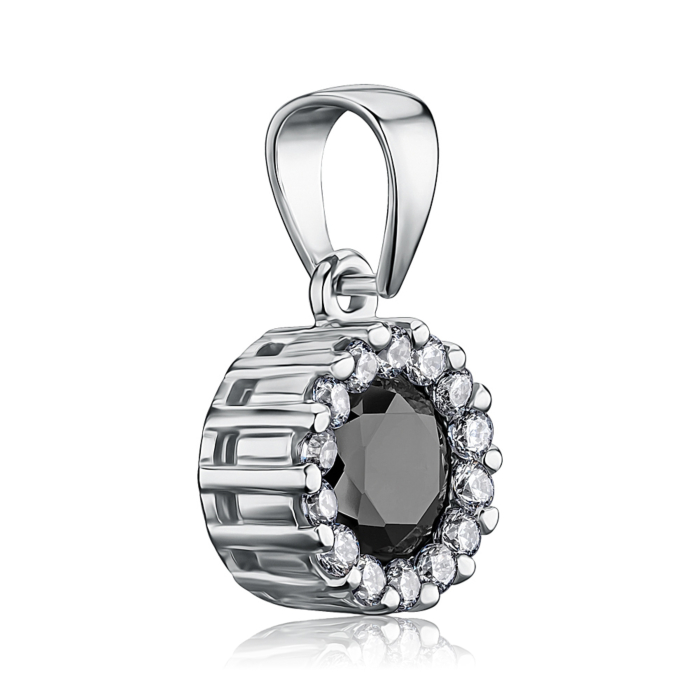 Срібна підвіска з фіанітами. Артикул 35158/12/1/2955